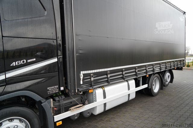 Camion jumbo VOLVO FH 460 / 6x2 / FIRANKA- 7,7 m / DACH PODNOSZONY