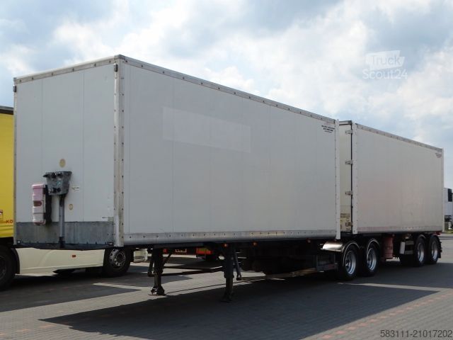 Semi-remorque fourgon SAMRO JUMBO VEHICULAR BOX- 7,3 M + 7,3 M/KOFFER TANDEM