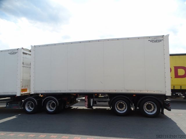 Semi-remorque fourgon SAMRO JUMBO VEHICULAR BOX- 7,3 M + 7,3 M/KOFFER TANDEM