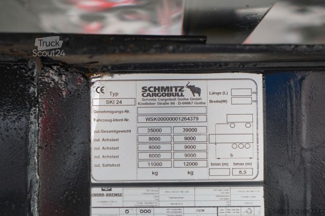 Полуприцеп-самосвал SCHMITZ CARGOBULL / WYWROTKA / ALUMINIOWA / O? PODNOSZONA / OSIE