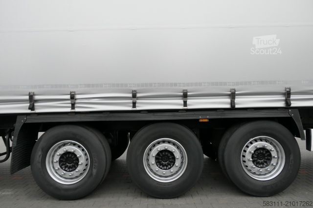 Auflieger mit Pritsche & Plane KRONE CURTAINSIDER /STANDARD/LIFT ROOF & AXLE