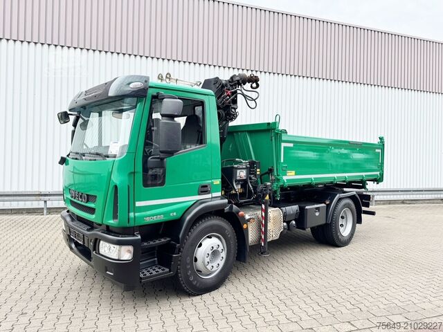 Grue à tour Iveco EuroCargo ML160E28 4x2 EuroCargo ML160E28 4x2 mit Kran Hiab XS 088 ES-2 HiDuo, Funk