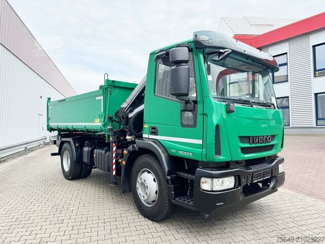 Grue à tour Iveco EuroCargo ML160E28 4x2 EuroCargo ML160E28 4x2 mit Kran Hiab XS 088 ES-2 HiDuo, Funk