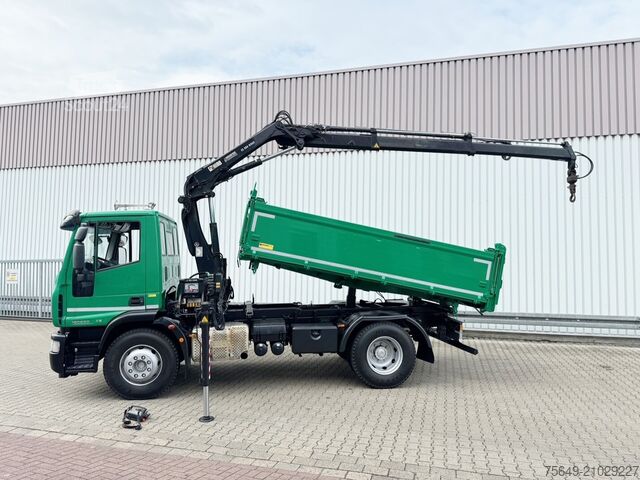 Grue à tour Iveco EuroCargo ML160E28 4x2 EuroCargo ML160E28 4x2 mit Kran Hiab XS 088 ES-2 HiDuo, Funk