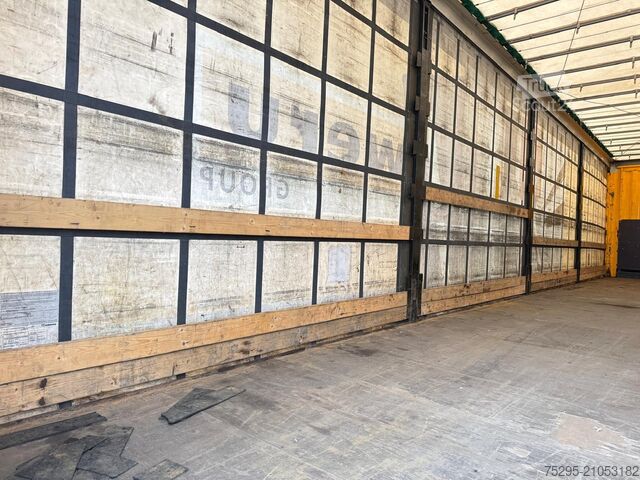 Semi-remorque bâchée KRONE 3Achs MEGA Staplerhalter Liftachse SAF TÜV05/26