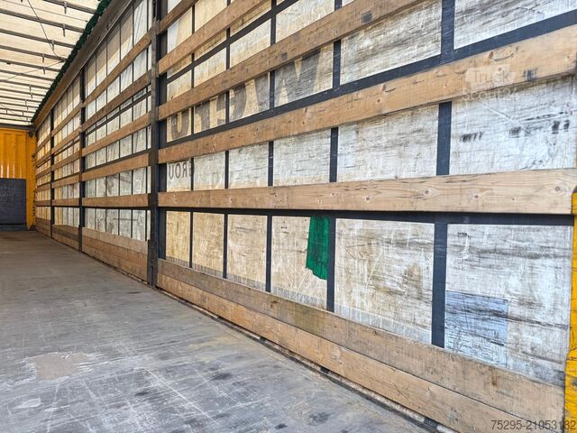 Semi-remorque bâchée KRONE 3Achs MEGA Staplerhalter Liftachse SAF TÜV05/26