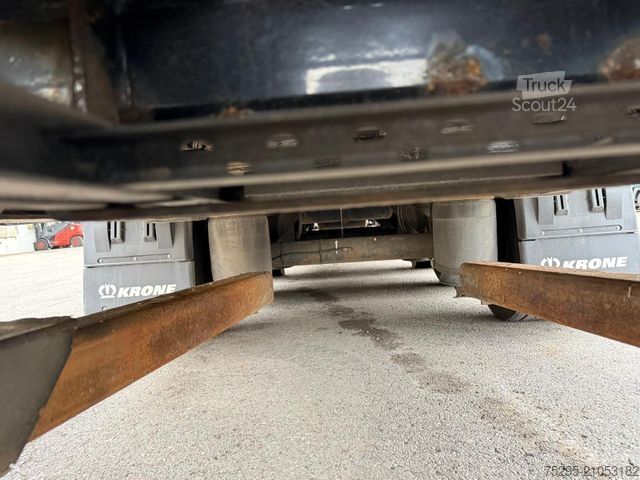 Semi-remorque bâchée KRONE 3Achs MEGA Staplerhalter Liftachse SAF TÜV05/26