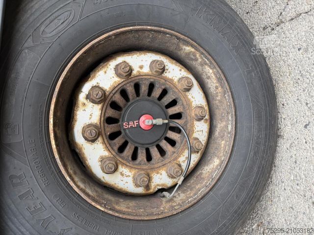 Semi-remorque bâchée KRONE 3Achs MEGA Staplerhalter Liftachse SAF TÜV05/26