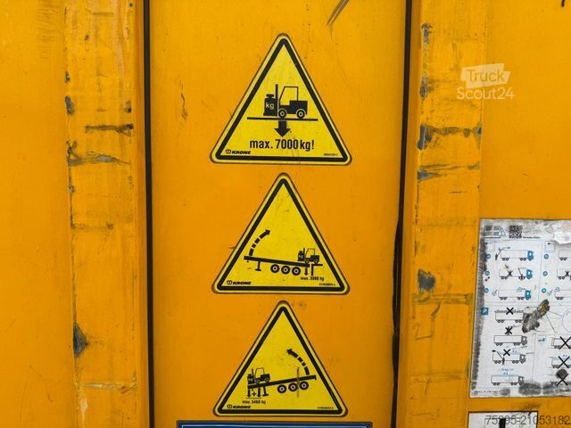 Semi-remorque bâchée KRONE 3Achs MEGA Staplerhalter Liftachse SAF TÜV05/26