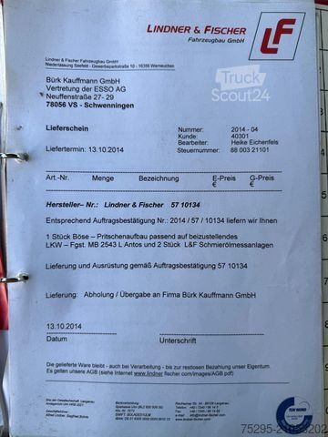 Drankentruck MERCEDES-BENZ Antos 2543 für Schmierstoff Pumpen 4xSchläuche