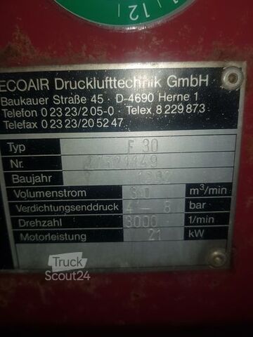 συμπιεστής Kompressor ECOAIR F30 EcoAir F30