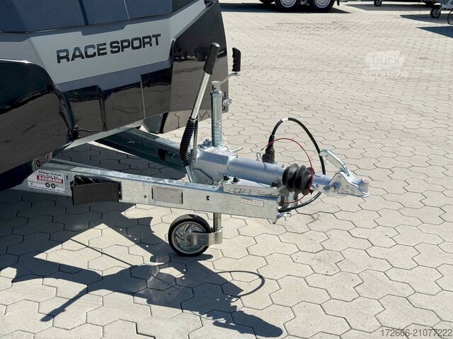 Autotransporter varevogn Brian James Trailer RACE SPORT 341-5521-35-2-12-B 550X210X196CM 3500KG GESCHLOSSENER AUTOTRAILER | SCHWARZ