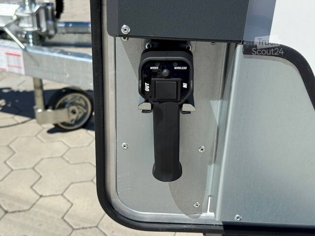 Autotransporter varevogn Brian James Trailer RACE SPORT 341-5521-35-2-12-B 550X210X196CM 3500KG GESCHLOSSENER AUTOTRAILER | SCHWARZ