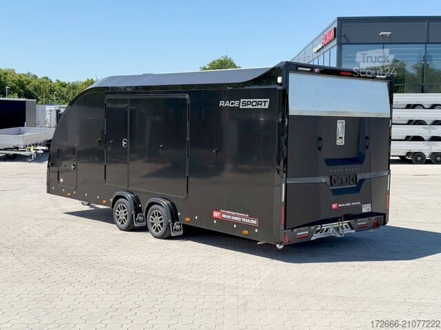 Autotransporter varevogn Brian James Trailer RACE SPORT 341-5521-35-2-12-B 550X210X196CM 3500KG GESCHLOSSENER AUTOTRAILER | SCHWARZ