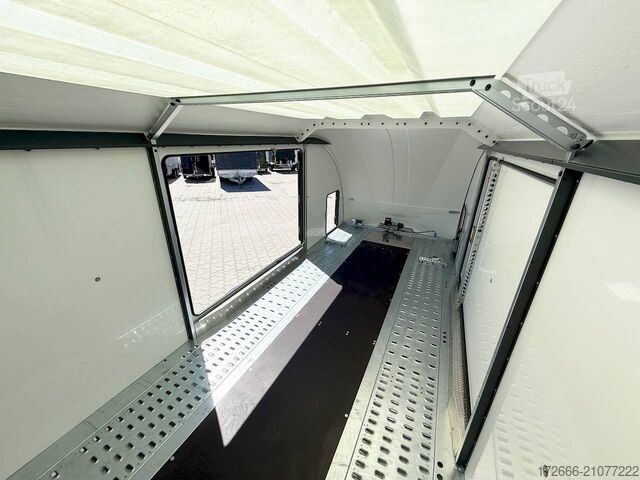 Autotransporter varevogn Brian James Trailer RACE SPORT 341-5521-35-2-12-B 550X210X196CM 3500KG GESCHLOSSENER AUTOTRAILER | SCHWARZ