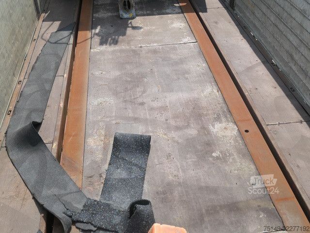 Auflieger mit offener Pritsche FLOOR FLO-17-30K1, Rollkran Kennis, Hatz-Motor,Gelenkt