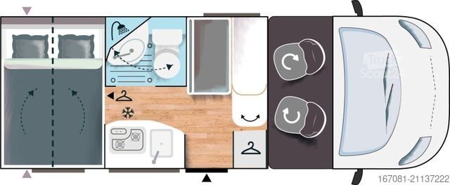 Ημιενσωματωμένο αυτοκινούμενο τροχόσπιτο CHAUSSON Flash Best of 4