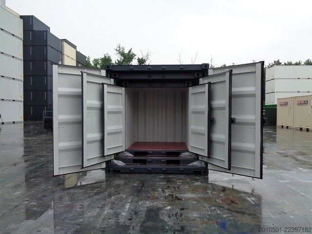 Container de transport maritim 10/ 8/6 Fuß Set Baucontainer / Anthrazit Minicontainer/Containerset/Self Storage