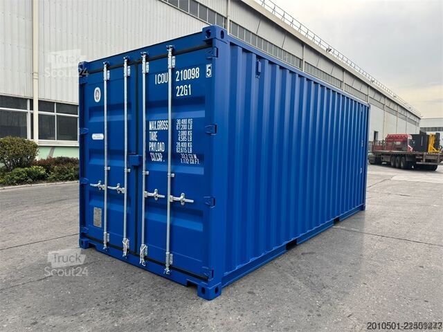  20 Fuß Seecontainer RAL5010 Container Kontener Kontainer Shipping Box Self