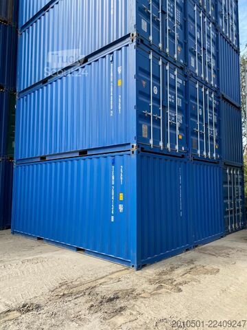  20 Fuß Seecontainer RAL5010 Container Kontener Kontainer Shipping Box Self