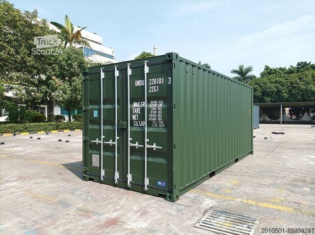  20 Fuß Seecontainer RAL5010 Container Kontener Kontainer Shipping Box Self