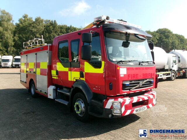 Fire truck Volvo FL280 4X2 RHD crewcab fire engine + pump & wate...