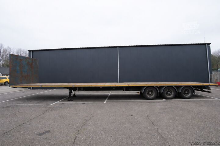 Platform aanhanger Pacton Fatbed trailer with twistlocks