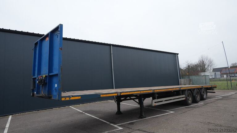 Platform aanhanger Pacton Fatbed trailer with twistlocks