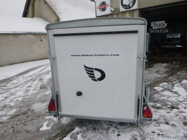 Remorcă carosată Cheval Liberte Debon Cargo 2 Poly + Türe weiß 1300 kg, 100 km/h, 300x155x168cm
