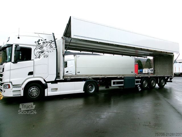 Semirreboque para bebidas  13,6 m Wingliner Aufbau*Lenkachse*LBW*ohne Runge