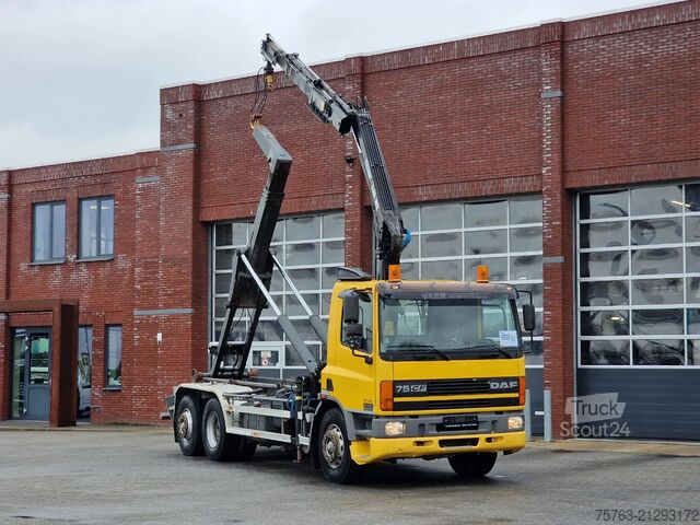 Kabelski sistem DAF CF 250 6x2*4 - Hooklift - HIAB 102 Crane - Manu...