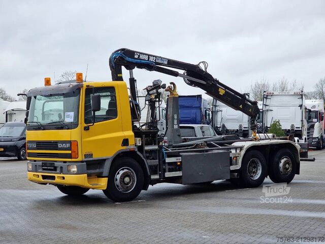 Kabelski sistem DAF CF 250 6x2*4 - Hooklift - HIAB 102 Crane - Manu...