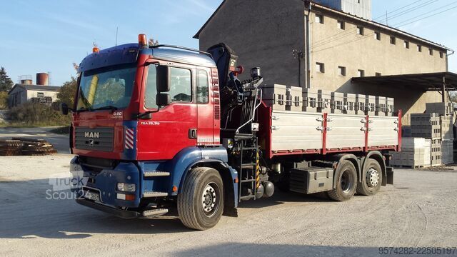 самосвал с КРАНОМ HIAB 144B-2 DUO MAN TGA26.310