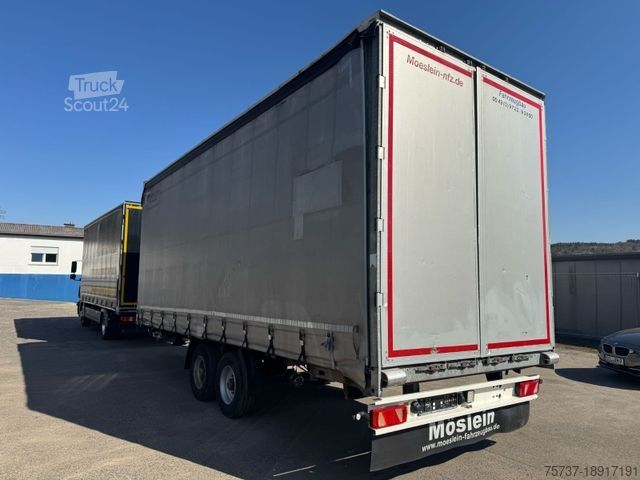 Plachtová dodávka MERCEDES-BENZ 824 L + Anhänger