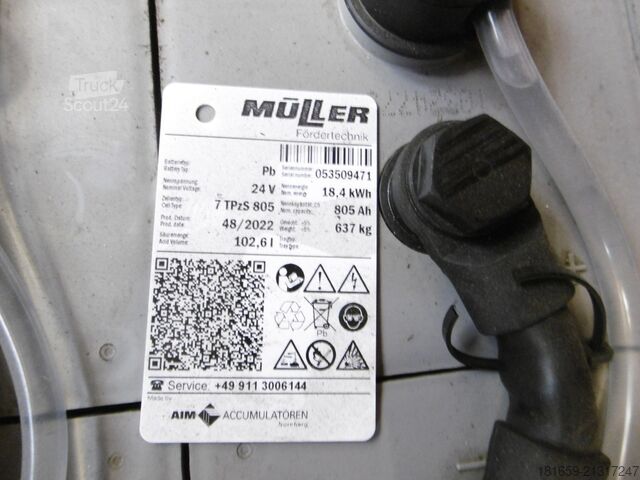 Front loader forklift LINDE E 15 Z-02