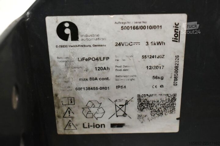 Gabelstaplerbatterie Industrie Automation 24 Volt  120 Ah