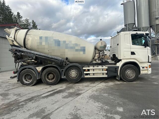 Blender Scania G480 8x2 concrete truck w/ Saraka building and cro
