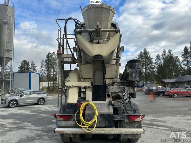 Blender Scania G480 8x2 concrete truck w/ Saraka building and cro