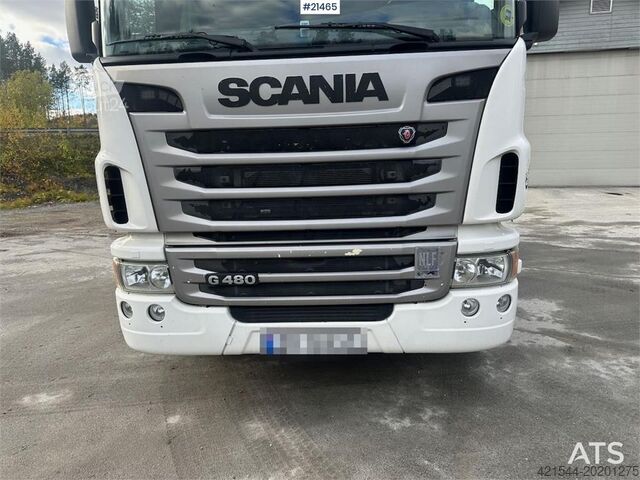 Blender Scania G480 8x2 concrete truck w/ Saraka building and cro