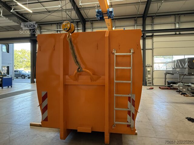 Roll-off container  34m³ Abrollcontainer mit hydr. Heckklapp