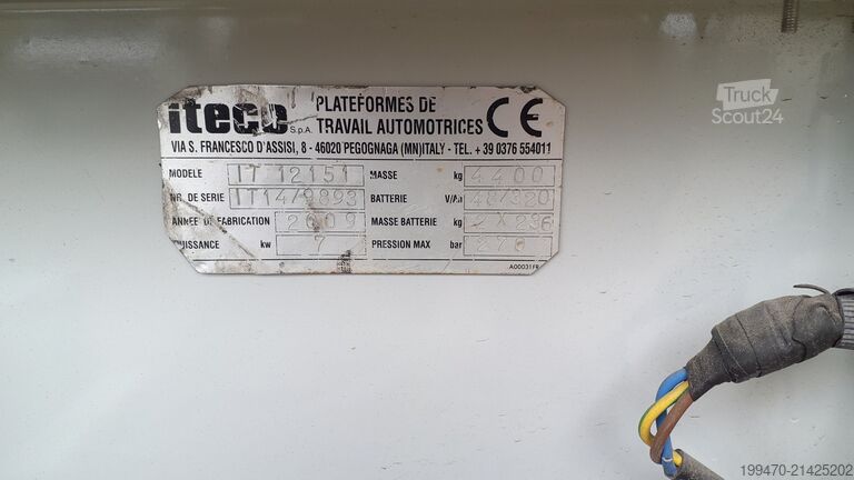 Scherenhubtisch Iteco IT1215T (11,8 m)