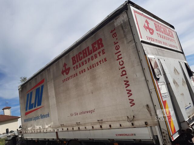 Camion plateau avec bâche  Aufbau Schwarzmüller Curtainsider Edscha Actros