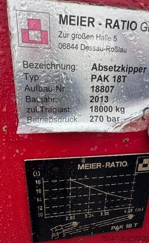 Camión volquete MERCEDES-BENZ 2545 Actros 6x2*2 Absetzer Meier Lenk/Lift AHK