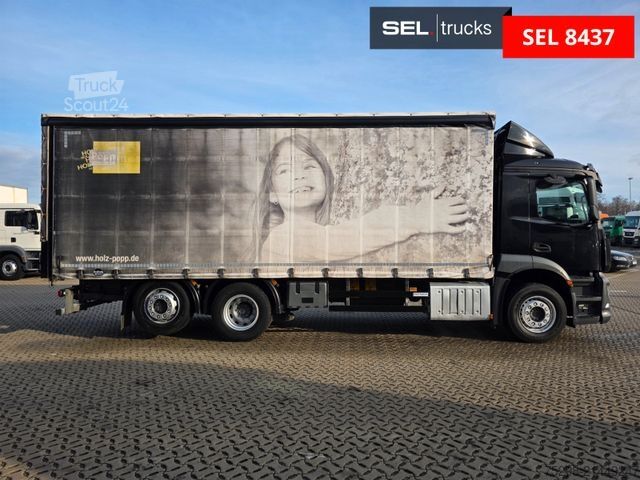 Camião plataforma com lona MERCEDES-BENZ Antos 2540 / Lenkachse / Liftachse