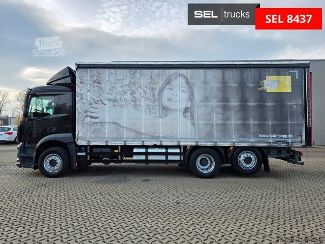 Camião plataforma com lona MERCEDES-BENZ Antos 2540 / Lenkachse / Liftachse