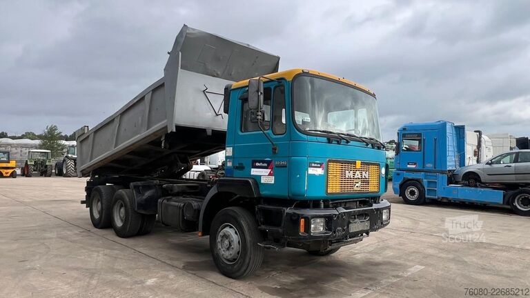 Damperli kamyon MAN 33.343 (BIG AXLE / 13 T AXLES / GRAND PONT / LA...