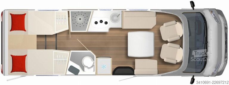 Camping-car semi-intégré BÜRSTNER Lyseo TD Harmony Line 727 G Harmony Line Paket