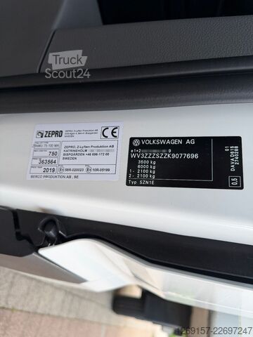 Hladilni dostavnik VW Crafter Kühl-Koffer Ladebordwand LBW 3,5t -20°C