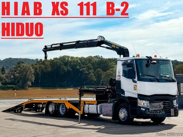 Carroattrezzi RENAULT T 380 Abschleppwagen 8,00 m HIAB 111 B-2 + FUNK