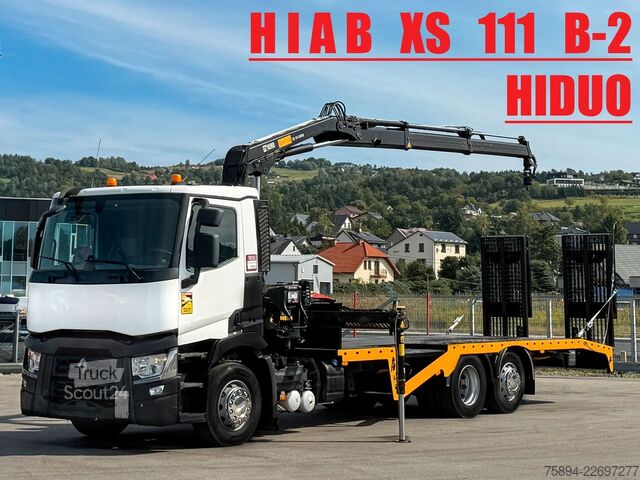 Gru montata su autocarro RENAULT T 380 Abschleppwagen 8,00 m HIAB 111 B-2 + FUNK